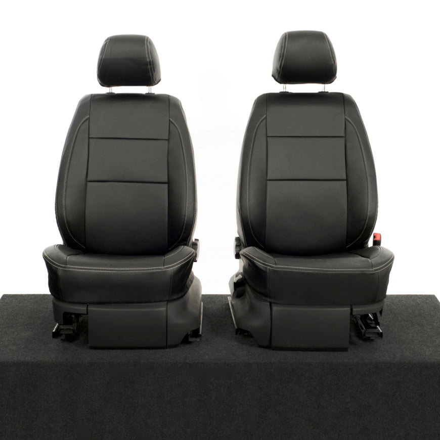 VW Caddy Tailored Leatherette Seat Covers - Black