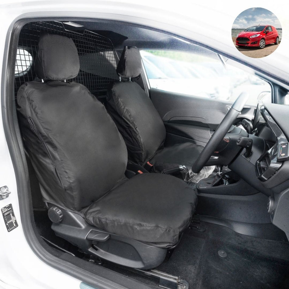 Ford Fiesta Van Tailored PU Front Seat Covers (2018 Onwards)