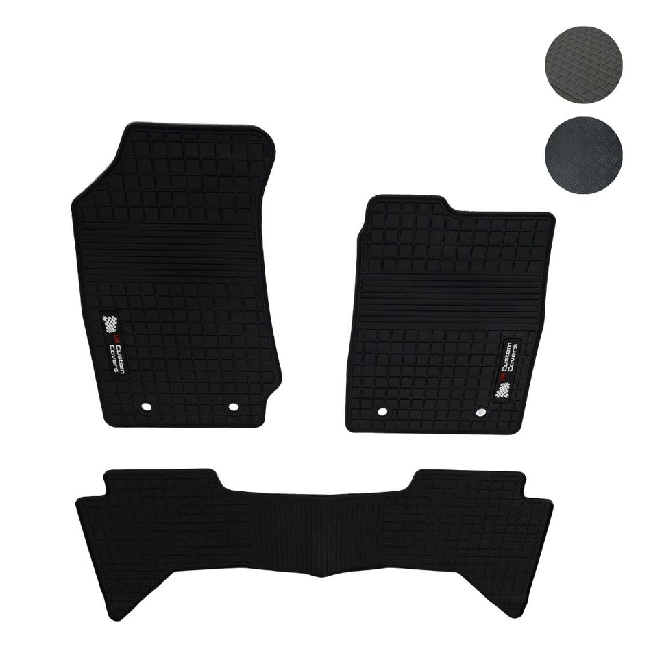 Isuzu D Max Double Cab Front & Rear Floor Mats (2012 Onwards)