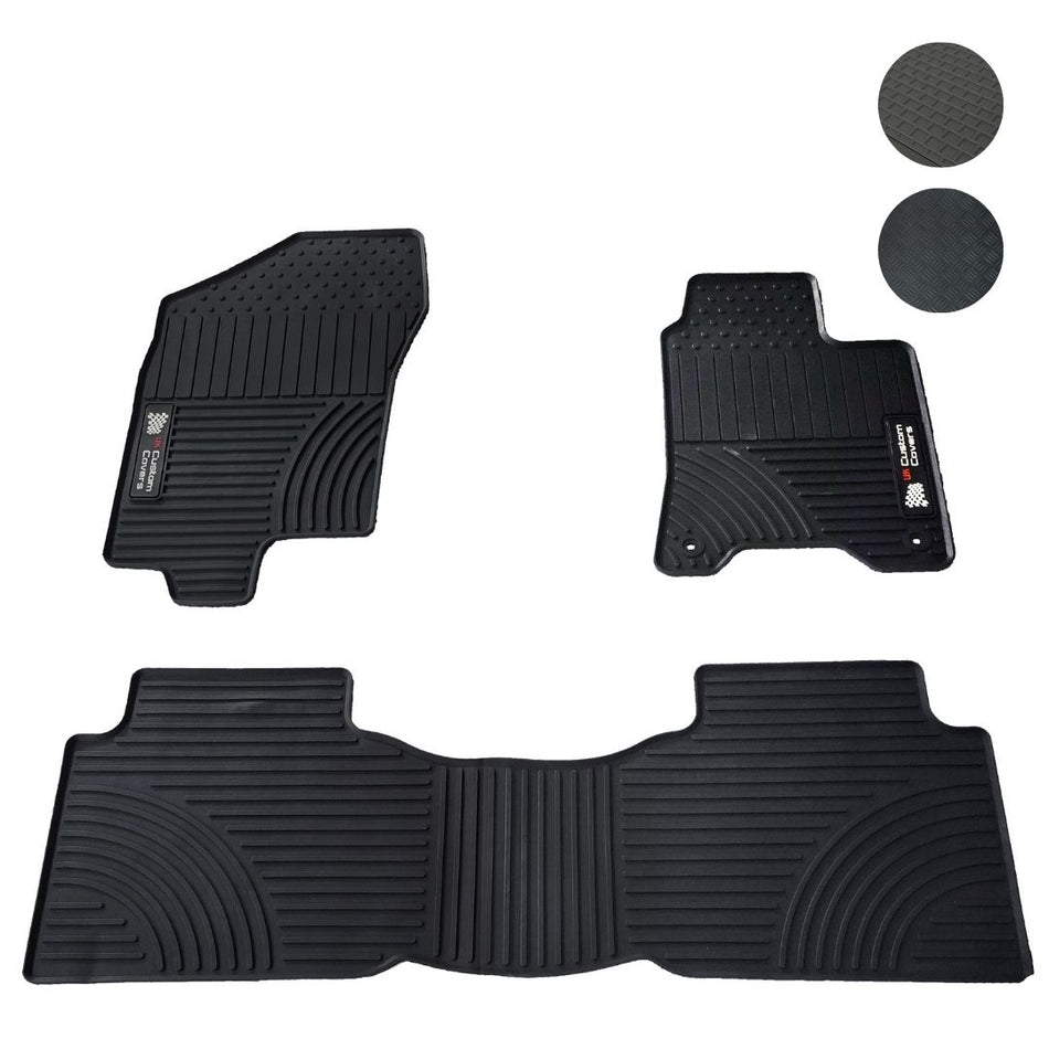 Fits Nissan Navara Double Cab Front & Rear Floor Mats (2015-2018)