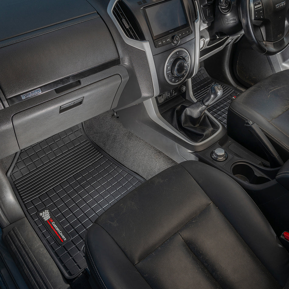 Isuzu D Max Double Cab Front & Rear Floor Mats (2012 Onwards)